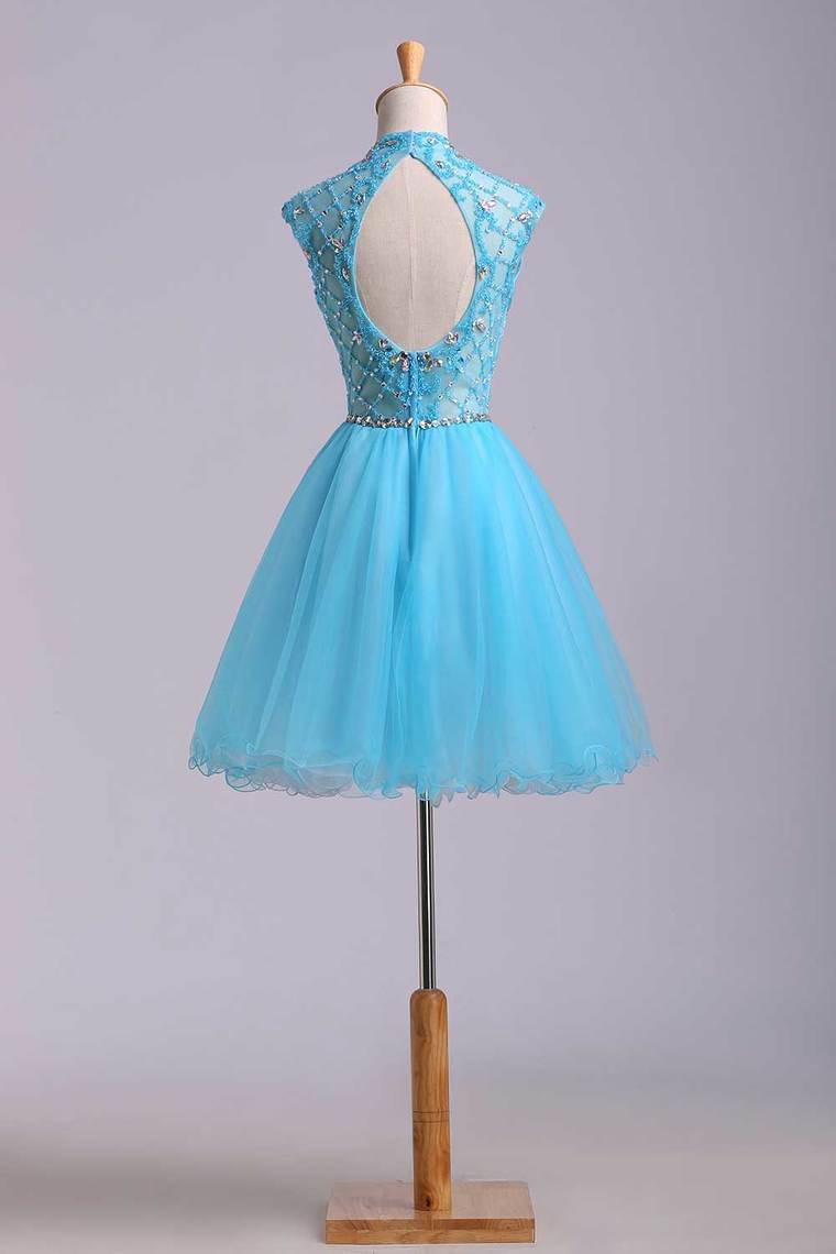 Homecoming Dresses Color Blue Size 0 2 4 6 Ship Today