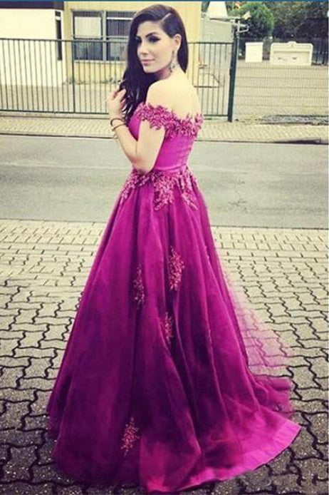 Off the Shoulder Real Made Charming Prom Dresses Long Evening Dresses Prom Dresses On Sale S209