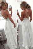 Backless Beading Real Made Prom Dresses Long Evening Dresses Prom Dresses On Sale D74