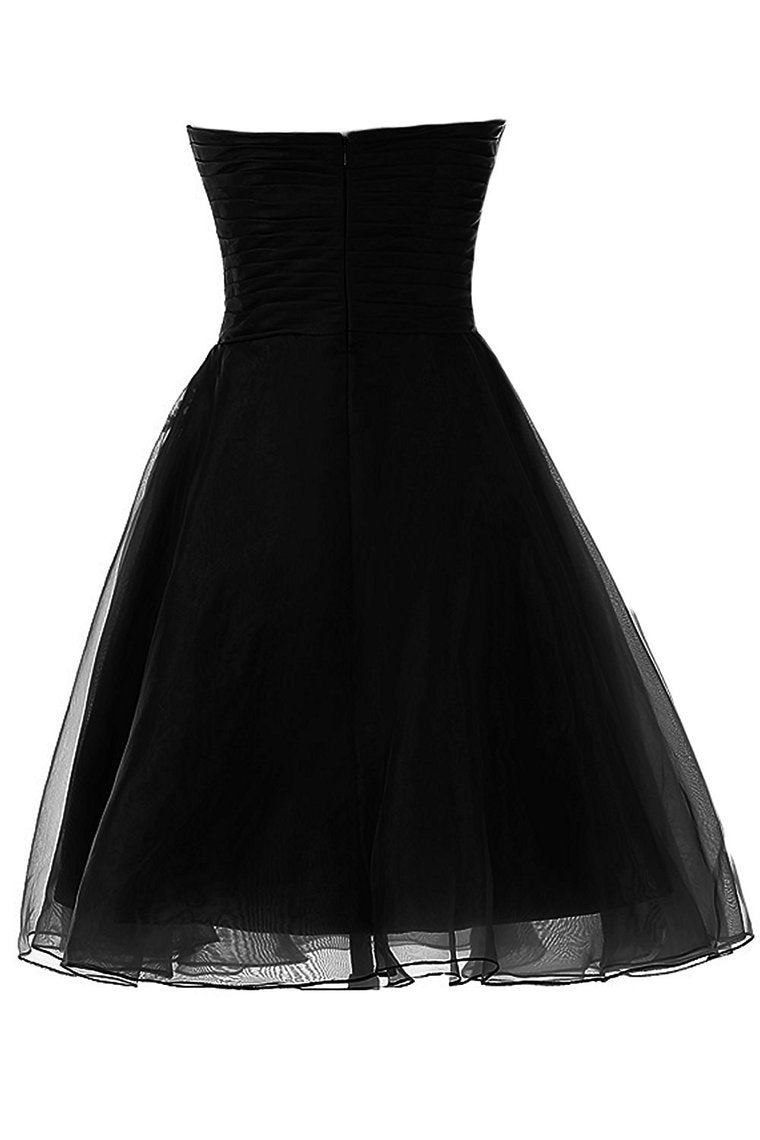 New Arrival Homecoming Dresses Strapless A Line Tulle With Applique