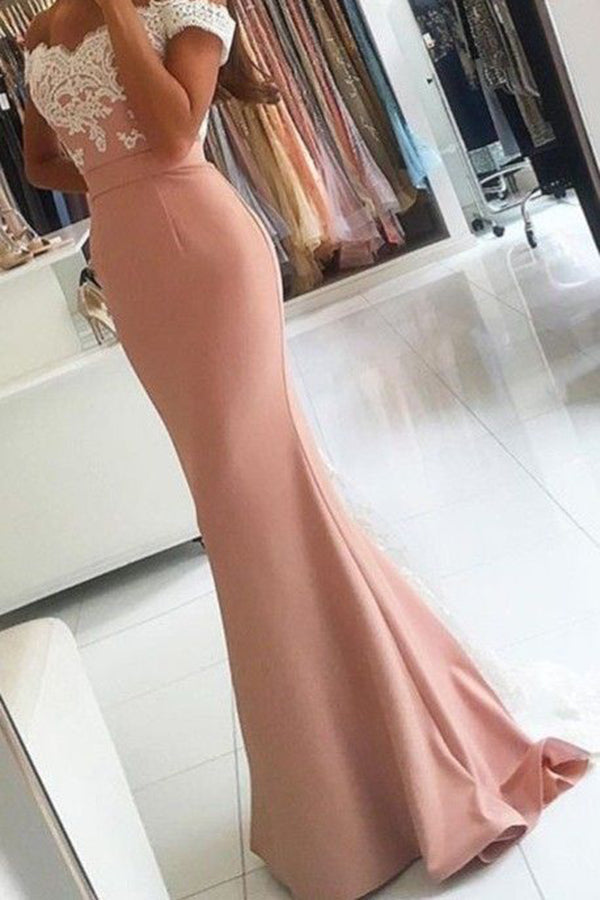Impressive Sweetheart Neck A-line With Appliques Long Prom Dresses