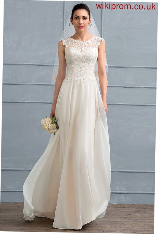 Wedding Dresses Dress Sequins Chiffon Wedding With Floor-Length Beading A-Line Stacy