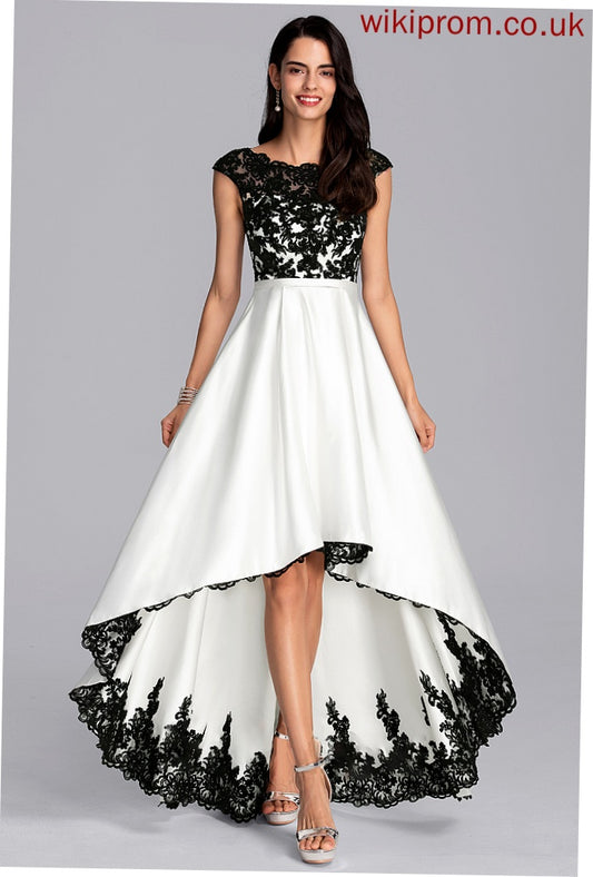 Wedding Dresses Dress Neck Asymmetrical Gisselle Scoop Ball-Gown/Princess Wedding Satin