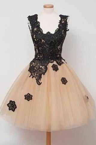 Off-the-Shoulder Black Lace Sexy Sweet 16 dresses Lace Prom Dresses WK965