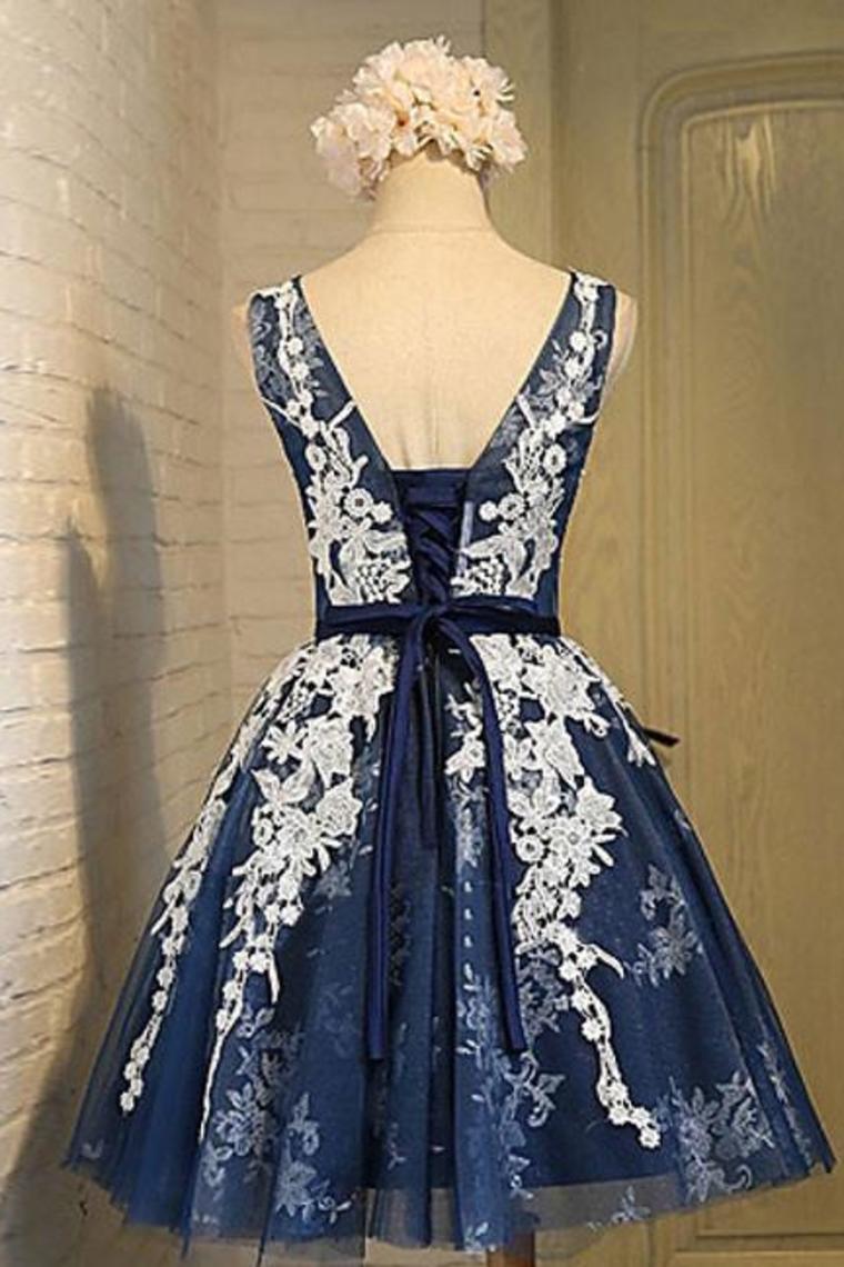 New Arrival Homecoming Dresses A Line Scoop Tulle With Applique