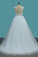 New Arrival Scoop A Line Tulle With Applique Wedding Dresses