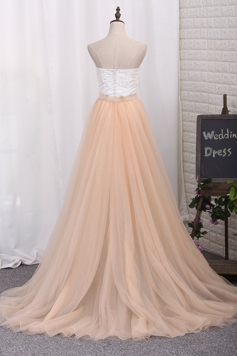 Detachable Wedding Dresses Sheath/Column Sweetheart