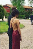 Backless Beading Real Made Prom Dresses Long Evening Dresses Prom Dresses On Sale L72
