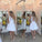 A-line Hot-selling Deep V-Neck White Lace Short Homecoming Dresses WK468