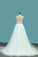 Sweetheart Wedding Dresses A Line Tulle With Beads Sweep Train
