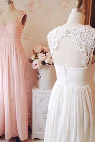 Elegant Square Sleeveless Long Pink Homecoming Dress with Lace Open Back Ruched WK465