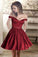 Satin With Pockets Homecoming Dresses A-Line Off-The-Shoulder