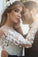 Gorgeous Beautiful Modest Lace Ball Gown Long Sleeves Wedding Dresses