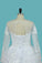 Lace Wedding Dresses Long Sleeves Scoop A Line With Applique And Beads Court Train
