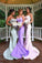 2024 Lace Mermaid Sexy Long Spaghetti Straps Sweetheart Backless Prom Dresses WK986