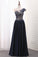Satin A Line Scoop Cap Sleeve Prom Dresses With Applique Floor Length