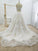 A Line Floral Appliques Beach Wedding Dresses Backless Tulle Boho Wedding Gowns WK947