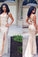 Beaded Rhinestone Mermaid Long Open Back Sleeveless with Slit Prom Dresses WK951