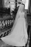 A Line Halter Ivory Satin Sleeveless Wedding Dresses Long Lace Prom Dresses WK431