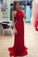 A Line Halter Red Chiffon Long Prom Dresses with Beading Cheap Evening Dresses WK702
