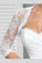 3/4 Sleeve Lace Wedding Cape White Lace Bridal Top White Lace Wedding Jacket uk WW02