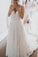 Gorgeous V Neck Ivory Lace Appliques Backless Long Wedding Dresses, Bridal Dresses PW887