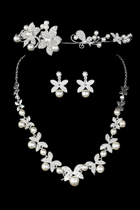 Pretty Alloy Ladies' Jewelry Sets #XL002