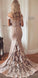 Gorgeous Off the Shoulder With Lace Appliques Prom Dresses