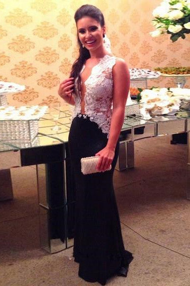 Lace Charming Sexy Real Made Prom Dresses Long Evening Dresses Prom Dresses On Sale L01