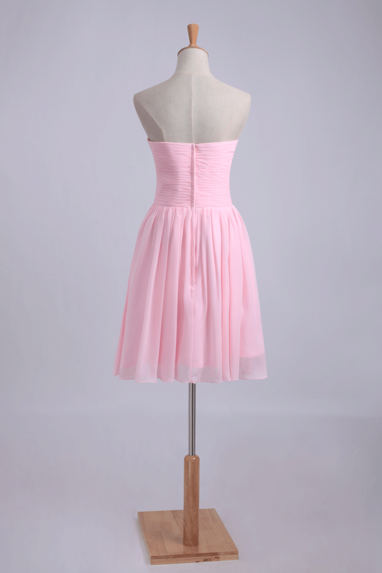 New Arrival Homecoming Dress Sweetheart Short/Mini Ruffled