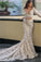 Modest Long Mermaid V-Neck Lace Long Sleeves Wedding Dresses Bridal Dresses