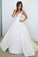 Modest Ivory Lace Satin Long Spaghetti Straps Simple Elegant Wedding Dresses