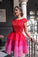2022 Red Lace Appliques Top Cap Sleeves Multi Colors Tulle Short Homecoming Dresses WK645