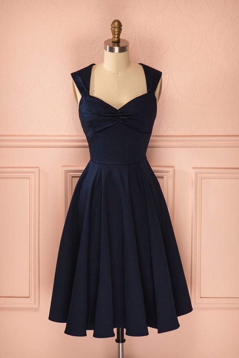 Homecoming Dresses A Line Knee-Length Satin