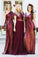 Shiny Burgundy Sequins Bridesmaid Dresses Long Mismatched Bridesmaid Dresses WK959