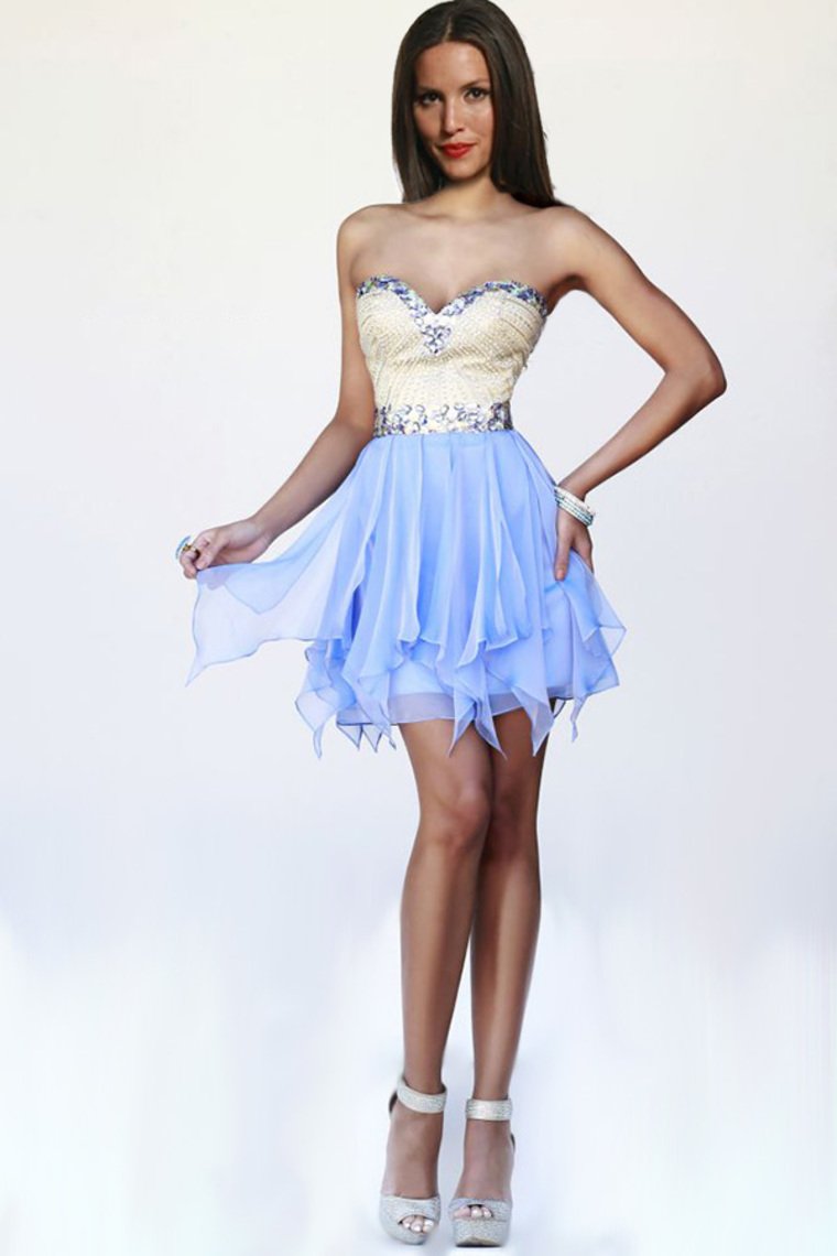 Stunning Homecoming Dresses Sweetheart A Line Short/Mini With Beads New Arrival