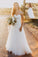 Charming Ivory Lace Tulle Open Back Sweetheart Wedding Dresses