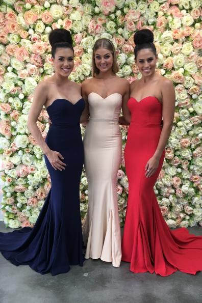 Sexy Mermaid Sweetheart Strapless Backless Sweep Train Bridesmaid Dresses with Pleats WK293