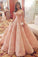 Blush Pink Evening Dress New Fashion Gorgeous Sweet 16 Gowns pink long Quinceanera Dresses WK168
