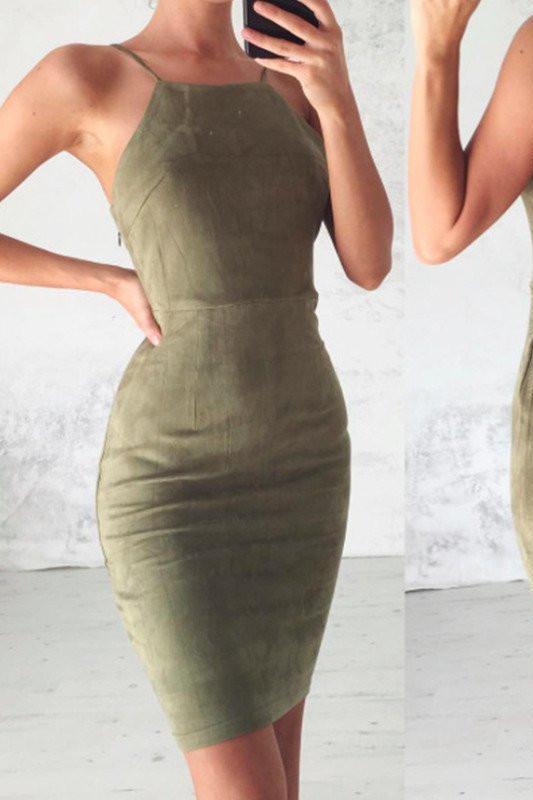 Sexy Mermaid Dark Green Short Prom Dress Spaghetti Straps Lace up Homecoming Dresses WK430