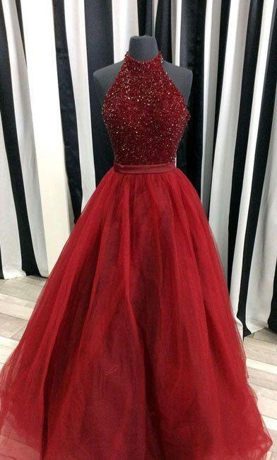 Charming Prom Dress Beading Prom Dress Organza Prom Dress Ball Gown Prom Dress 170147