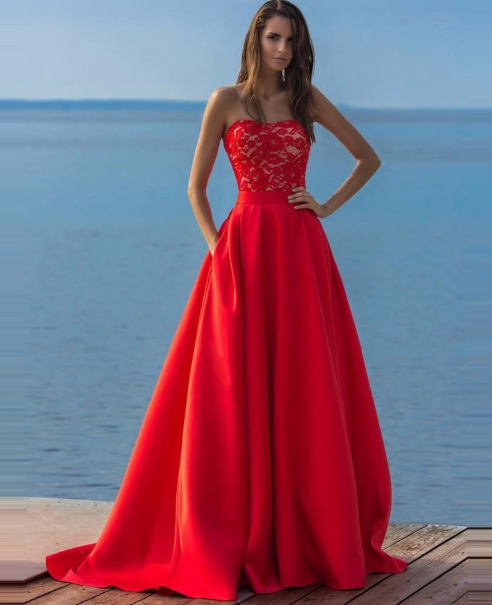 Charming 2024 New Long Elegant Prom Dress Strapless Evening Dresses Prom Dresses WK744