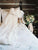 2024 Elegant Off-shoulder Beading Sash Backless White Long Chiffon Wedding Dresses WK174