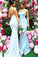 Sweetheart Sweep Train Open Back Mermaid Spaghetti Straps Bridesmaid Dresses WK212