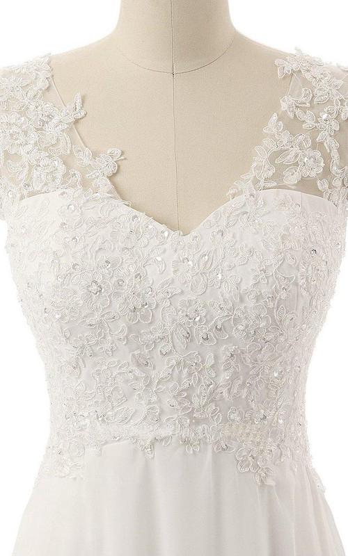 A Line Sweetheart V Neck Beads Appliques Flower Embroidery Backless Sequins Prom Dresses WK275