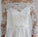 2022 A-Line Lace Scoop 3/4 Sleeve Appliques Tulle Floor-Length White Button Wedding Dresses WK176