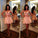 Blush Pink Homecoming Dress Lace Short Prom Gown Blush Pink Sweet 16 Dress WK899