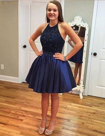 Cute Royal Blue Homecoming Dress Short Prom Dresses WK332