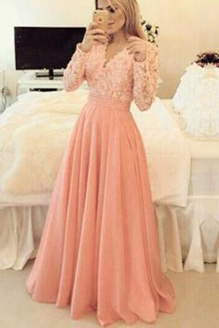 Charming Prom Dress Long Sleeve Prom Dress Formal Elegant Prom Dresses WK621
