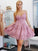 Sweetheart Spaghetti Straps Lace With Appliques Homecoming Dresses